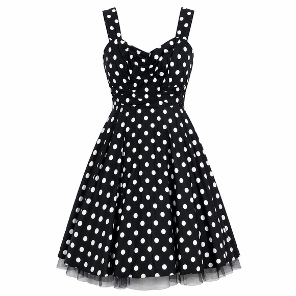 Hot Topic Dresses & Skirts - Hot Topic Polka Dot NWT Sweetheart Rockabilly Pinup Dress XL Retro 50s swing